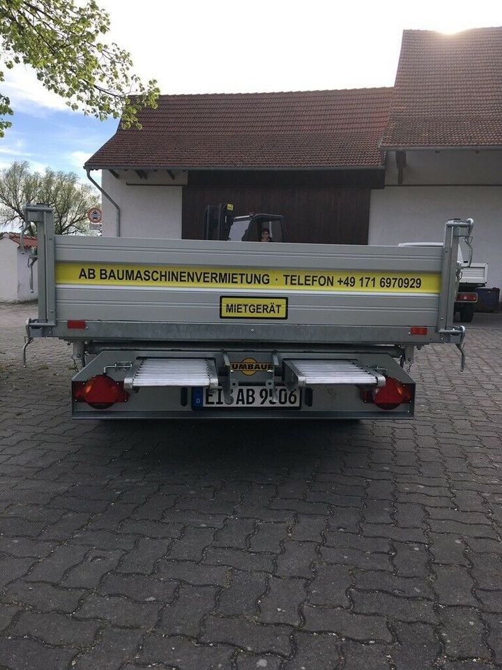 Dreiseitenkipper Kipper Anhänger mieten bei AB Baumaschinenvermietung – 3