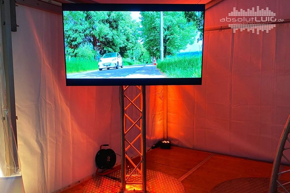 Flachbild TV Beamerersatz Leinwand LCD DJ mieten in Waltrop – 2