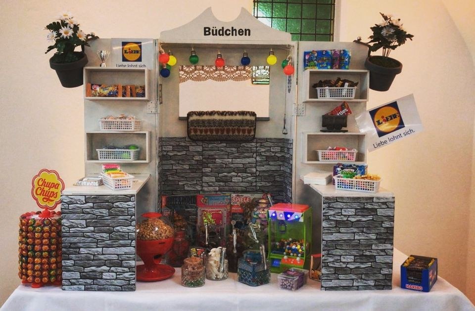 Büdchen Candybar Bude Kiosk DJ mieten in Waltrop – mobile Bar