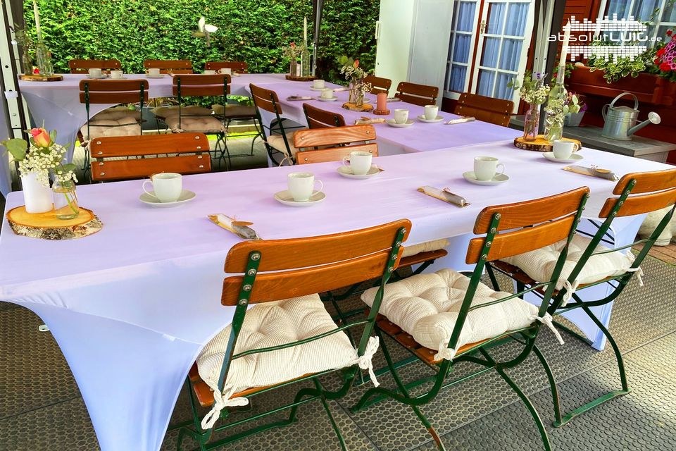 Biergartenstühle u passende Tische Garten mieten in Waltrop – 4