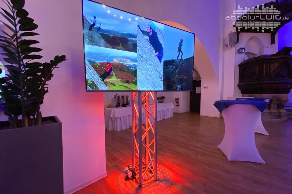 Flachbild TV Beamerersatz Leinwand LCD DJ mieten in Waltrop – 3