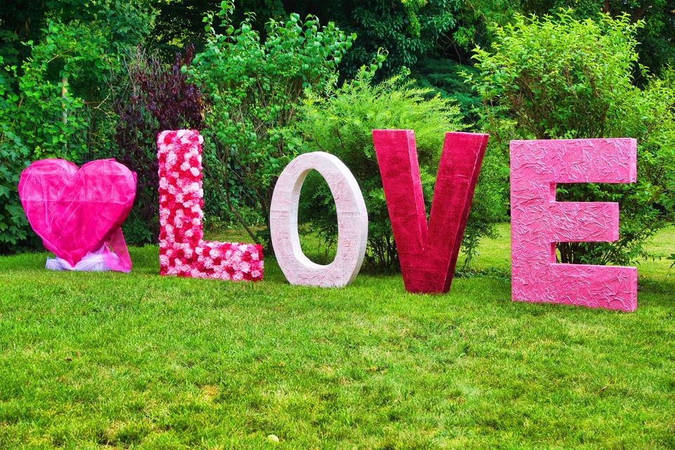 LOVE Buchstaben Letters magenta DJ mieten in Waltrop – 2