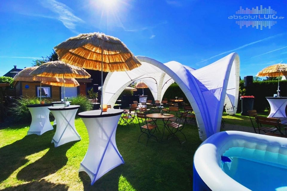 Stehtische Sonnenschirm Geburstag Beachparty DJ mieten in Waltrop – 2