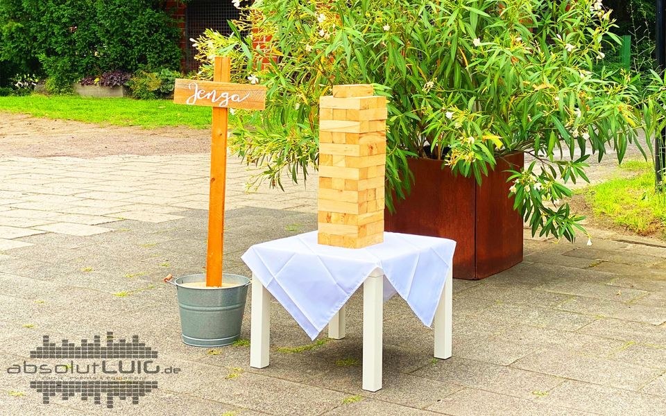 XXL Jenga Partyspiel Gästespiel DJ mieten in Waltrop – Spiel & Spaß – 4