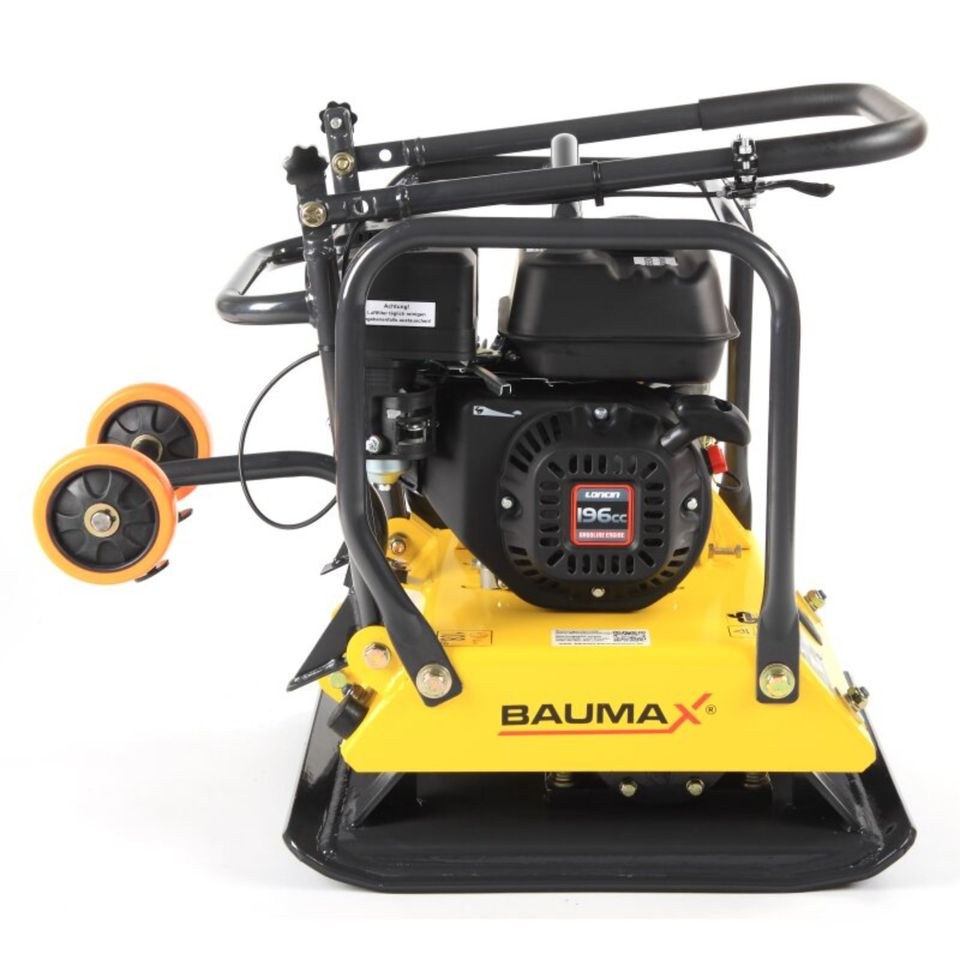 N Rüttelplatte 104 kg 20 kN PU Matte Fahrwerk mieten in Barver – 2