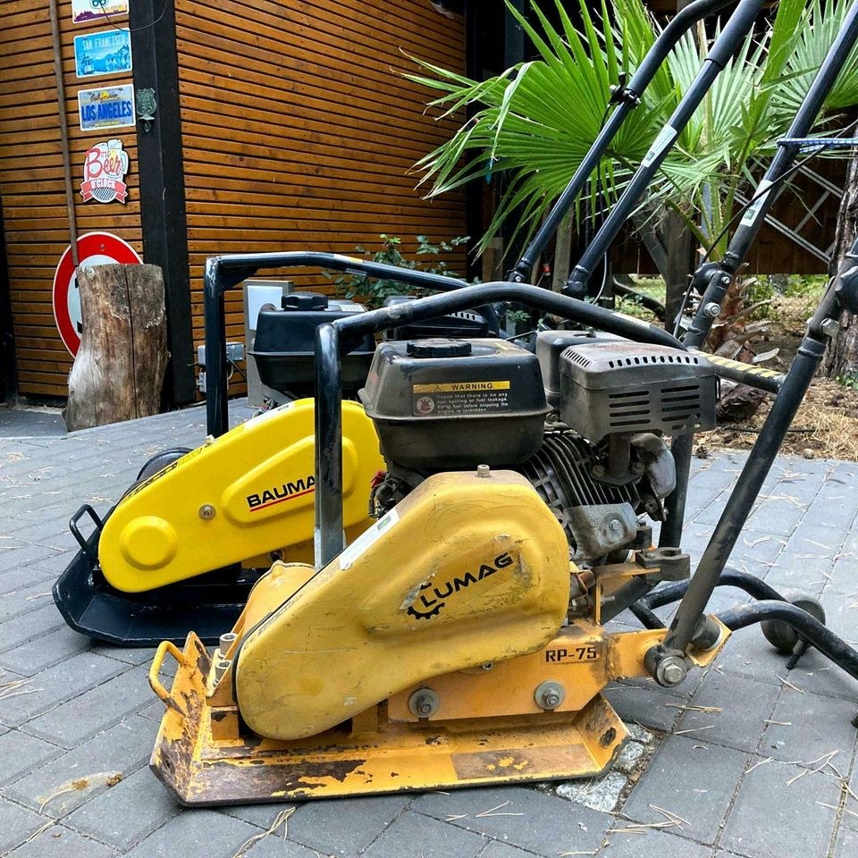 Rüttelplatte 75kg 102kg mieten in Wandlitz – für Pflaster & Terrasse