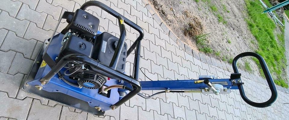 Rüttelplatte Scheppach 125kg mieten bei SD-Baumaschinen