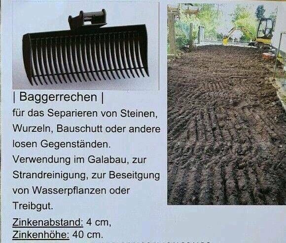 Baggerrechen Hydraulischer Grabenräumer mieten bei SD-Baumaschinen – 2