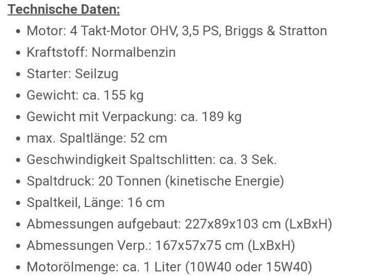 Holzspalter 20t speed Schwungrad Spalter mieten bei SD-Baumaschinen – 3