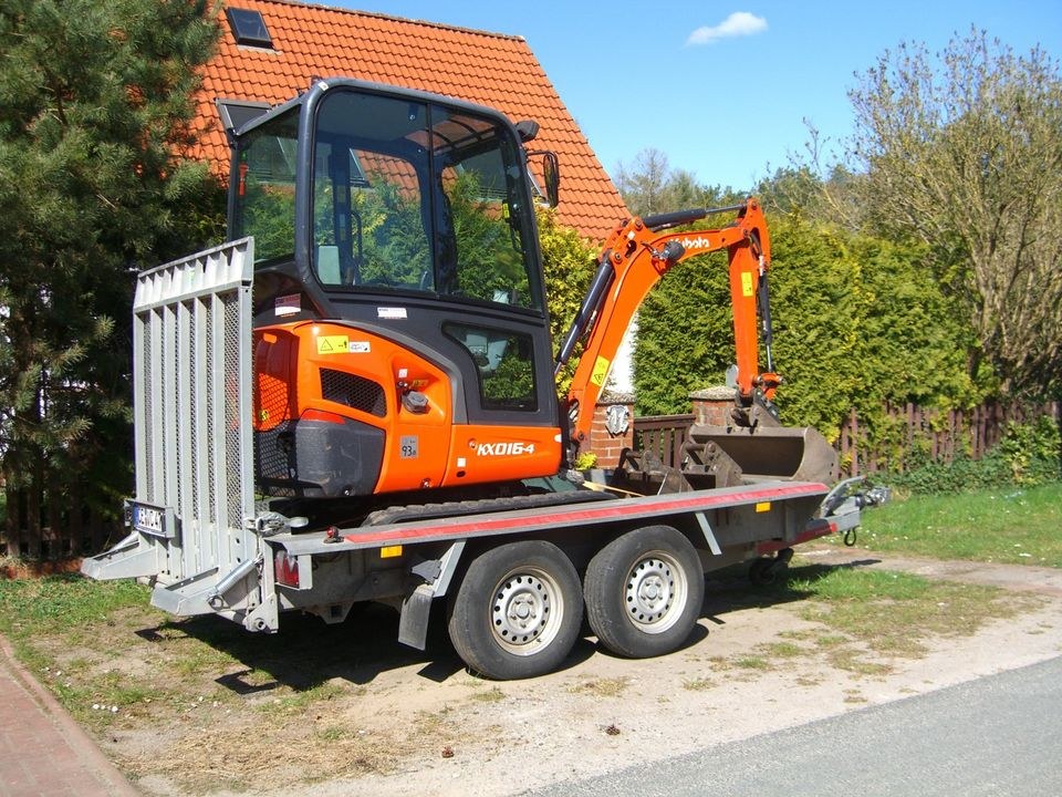 Minibagger inkl Anhänger MwSt mieten bei Weil - Mietservice – 3