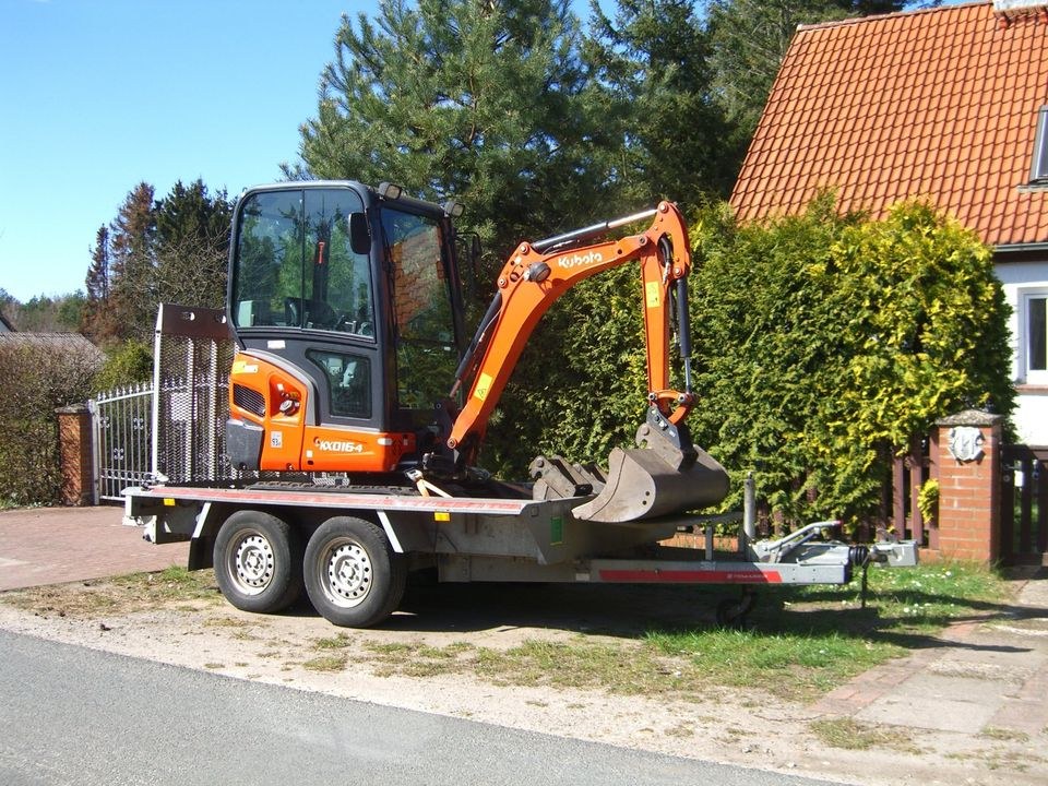 Minibagger inkl Anhänger MwSt mieten bei Weil - Mietservice – 2