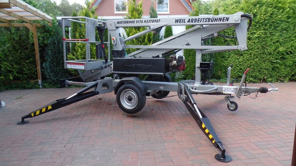 Anhänger Arbeitsbühne,Hebebühne,Hubsteiger mieten in Celle – 3