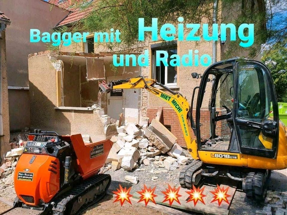 Poolbau 2er Set Minibagger Dumper mieten in Teutschenthal – 2