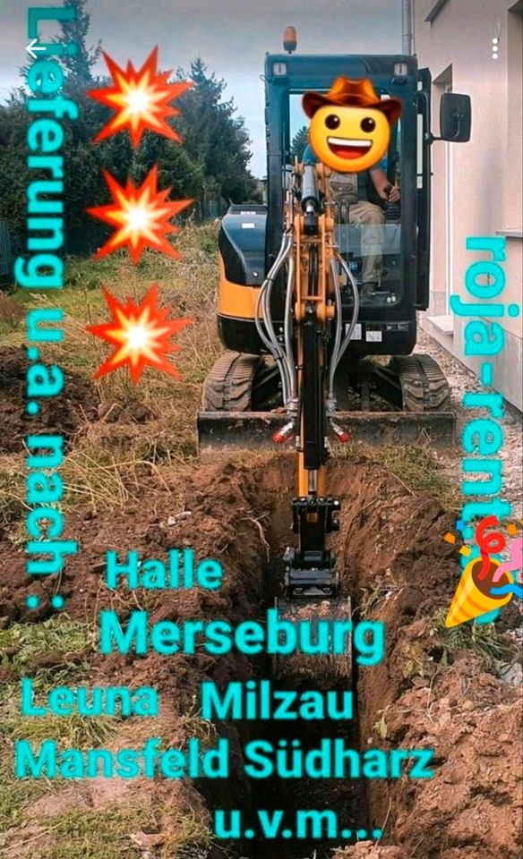 2,8t Bagger Minibagger mieten in Teutschenthal – 4