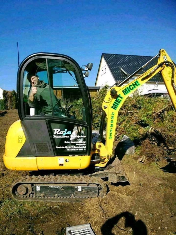 Minibagger mieten in Teutschenthal – für Garten, Einfahrt & Fundament