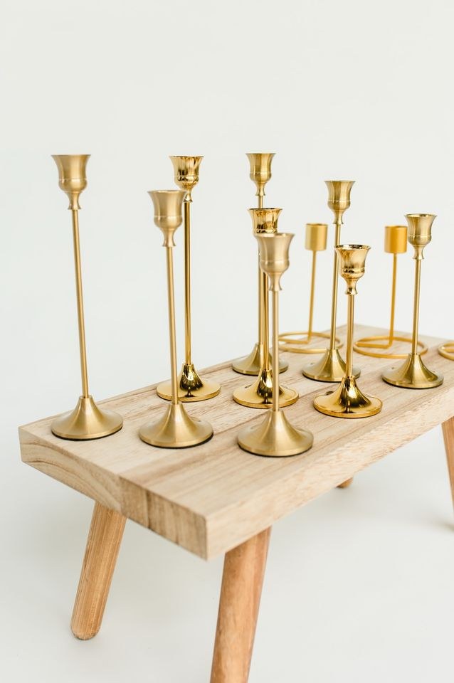 Kerzenständer gold Deko Eventdeko mieten in Bad Bentheim – 2