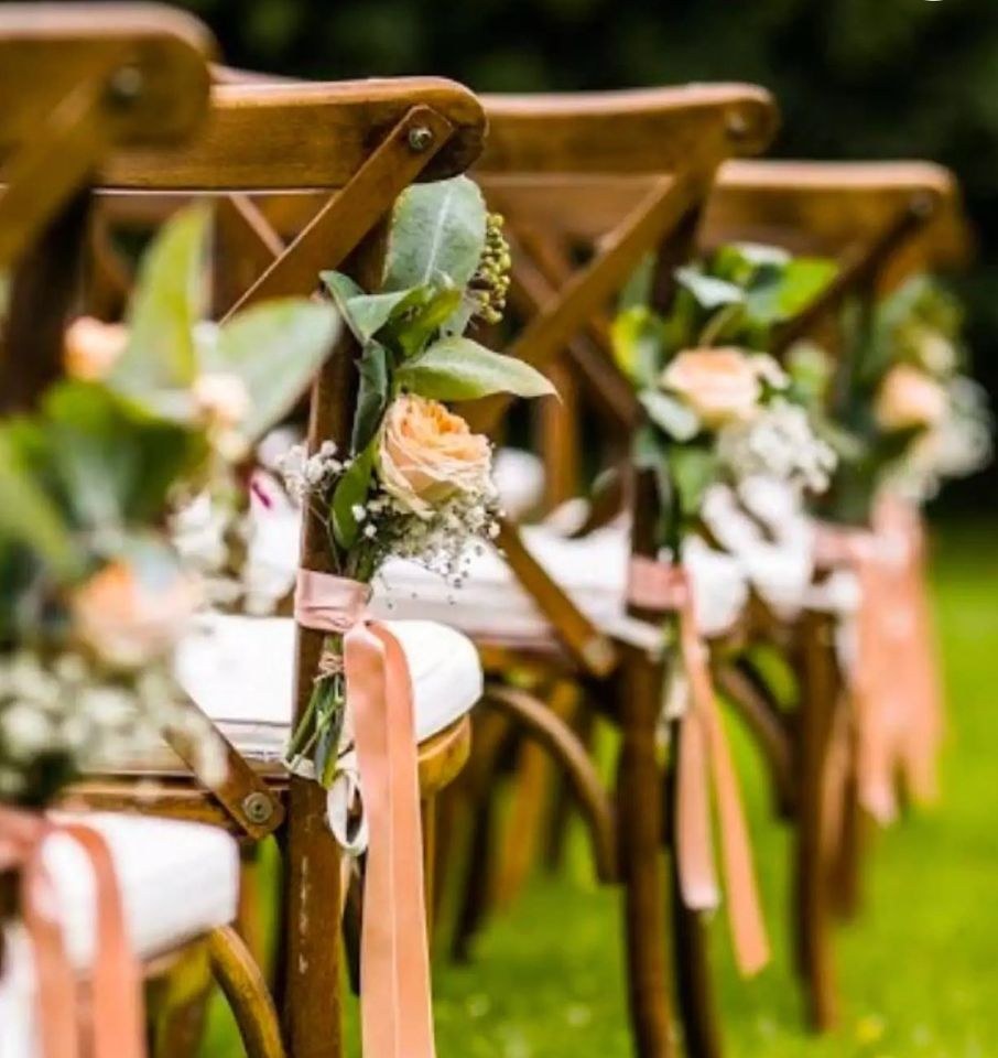 Crossbackstühle Deko Stühle mieten in Bad Bentheim – für die Hochzeit – 3