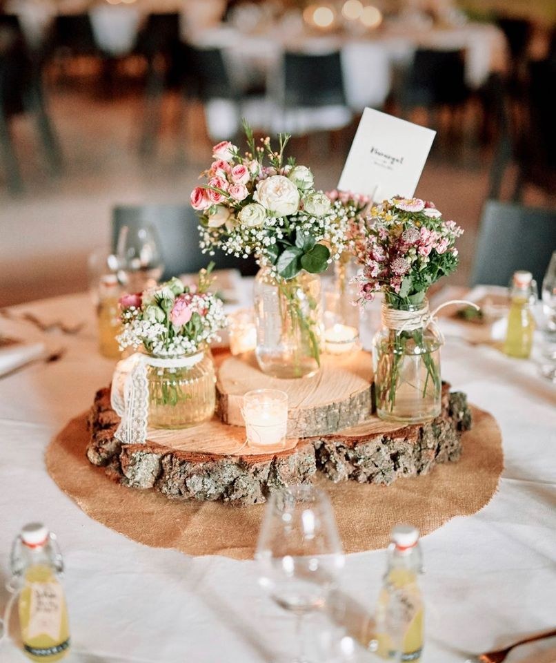 Holzscheiben Deko mieten in Bad Bentheim – für die Hochzeit – 4