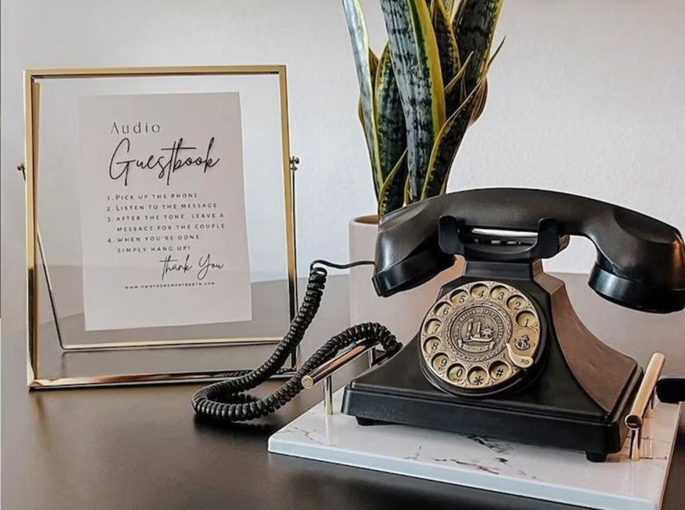 Audio Guestbook black Deko mieten in Bad Bentheim – für die Hochzeit – 2
