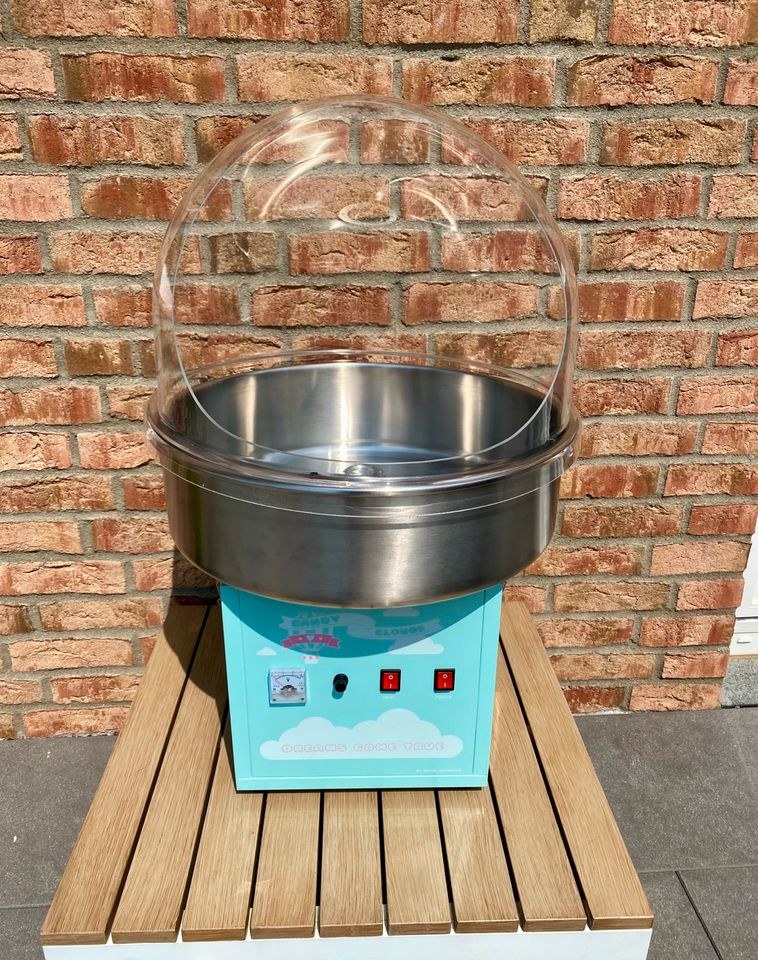 Profi Zuckerwattemaschine blau Berlin mieten bei FeierGut
