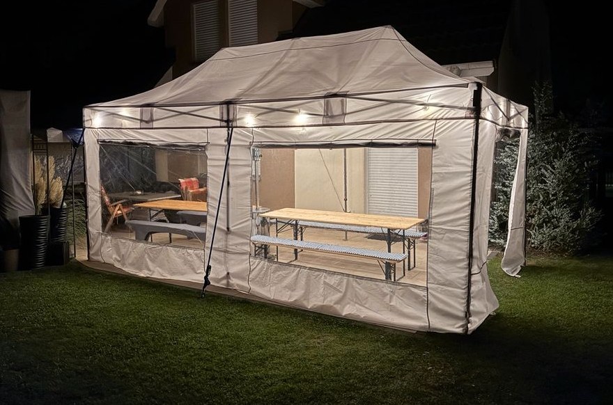 Easy up Zelt Faltpavillon 3m x 6m mieten bei FeierGut – 4
