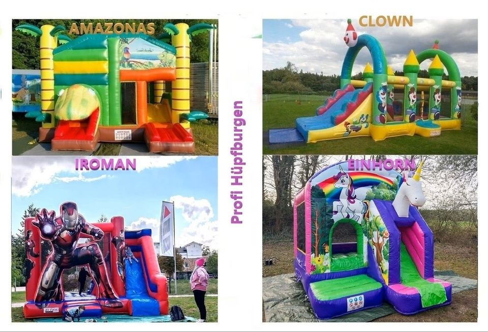 Hüpfburg Kinderparty Bunte Hüpfburgen mieten in Gudensberg – 2