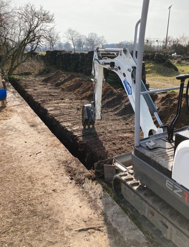 Minibagger 1,9t Garten Baggerarbeiten Teich Pool mieten – 3