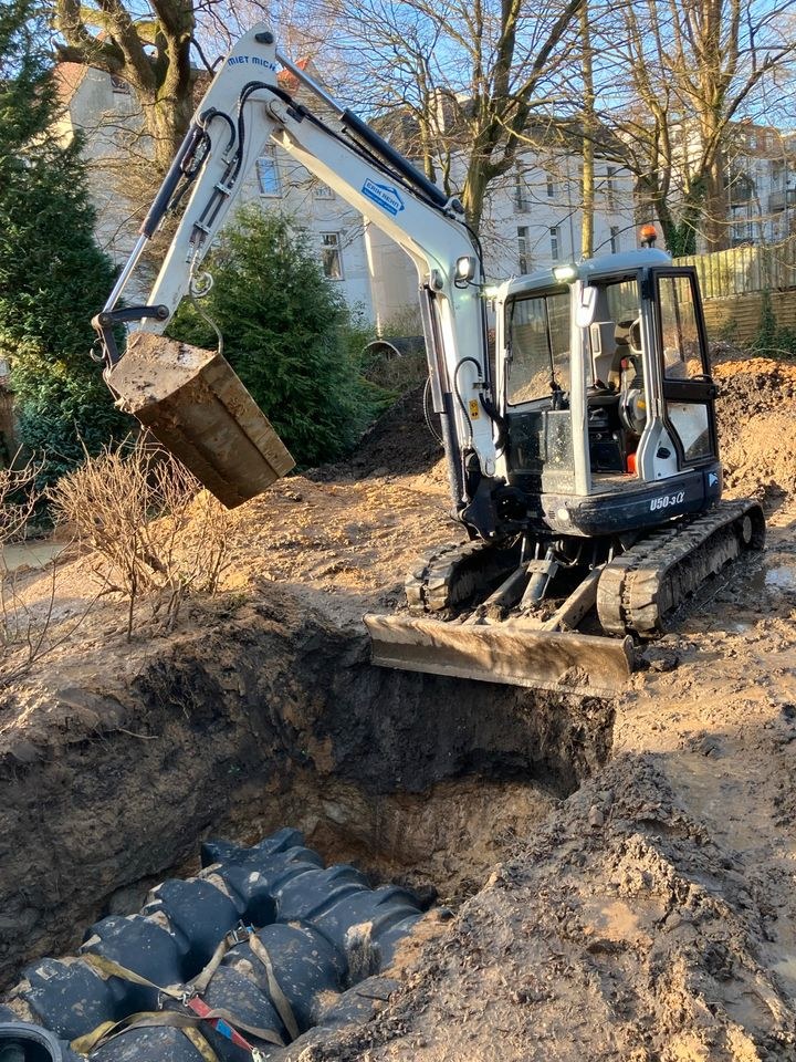 Bagger 5t Hausbau Erdarbeiten Pflastern Garten mieten in Seth Holstein – 3