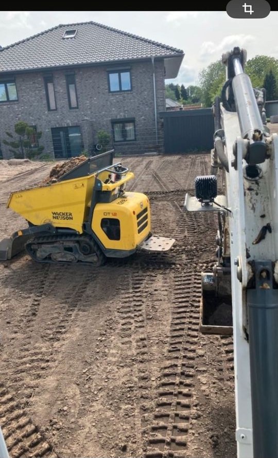Kettendumper Garten Baggerarbeiten Radlader mieten in Seth Holstein