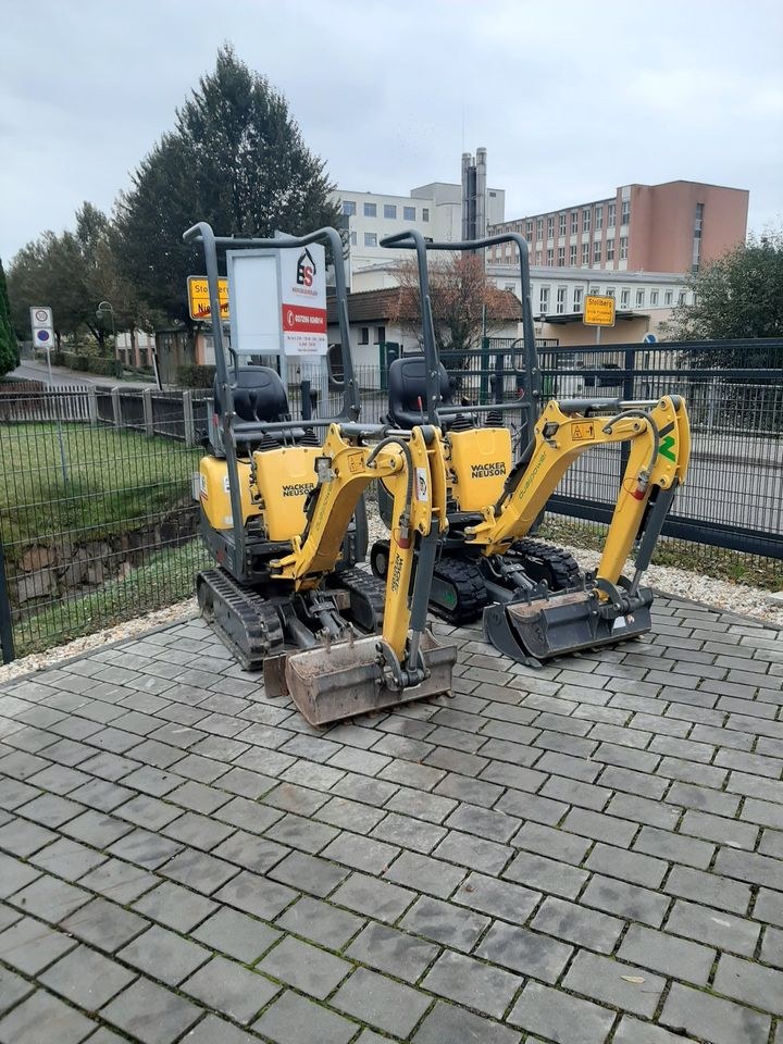 Microbagger Minibagger 803 Bagger Wacker mieten in Stollberg – 2