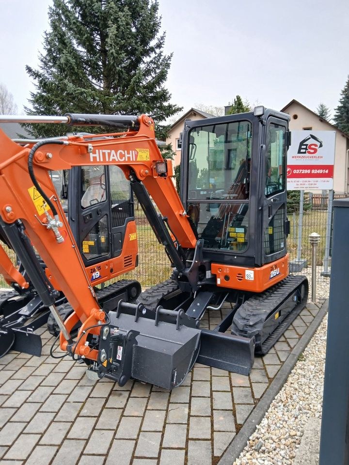 Bagger Hitachi ZX26 Powertilt Minibagger mieten in Stollberg