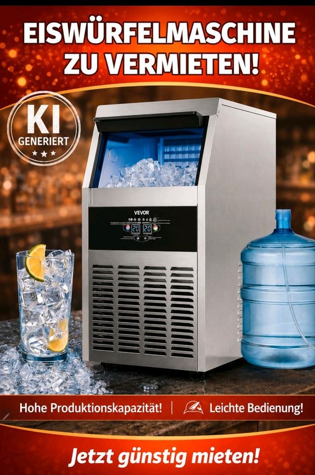 XXL Eiswürfelmaschine mieten in Sondershausen – Getränke kalt für alle