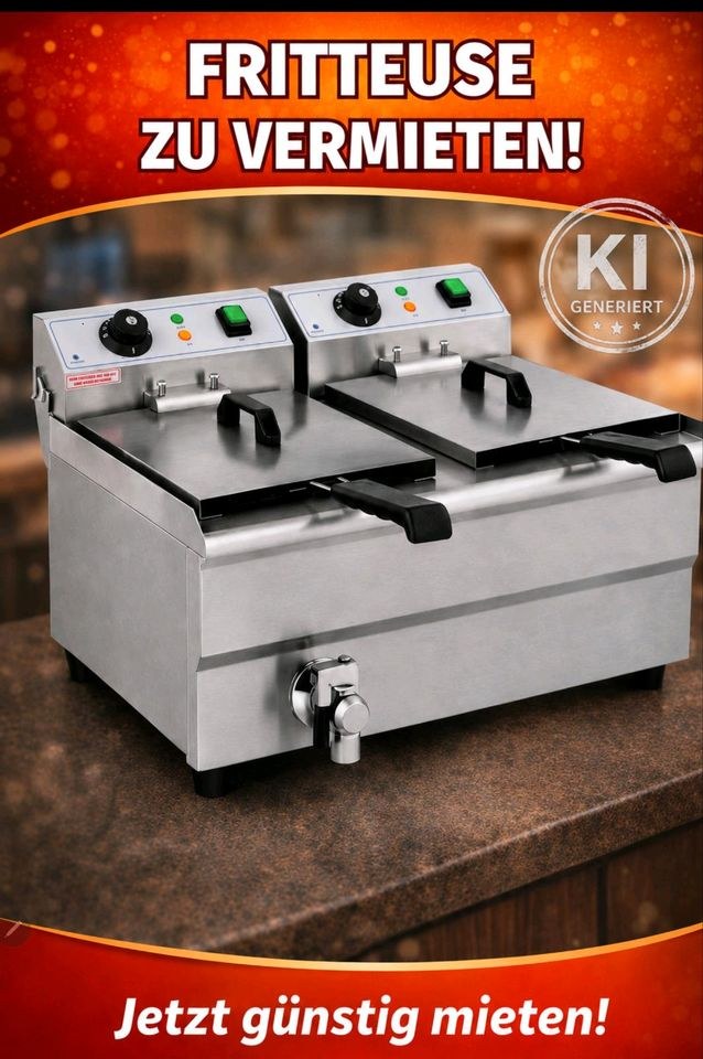 Fritteuse 2x10L mieten bei Eventzubehör Mey – Gastro-Küche auf Zeit