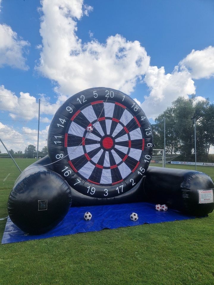 XXL Fußball Dart Fußballdart Soccer Hüpfburg mieten