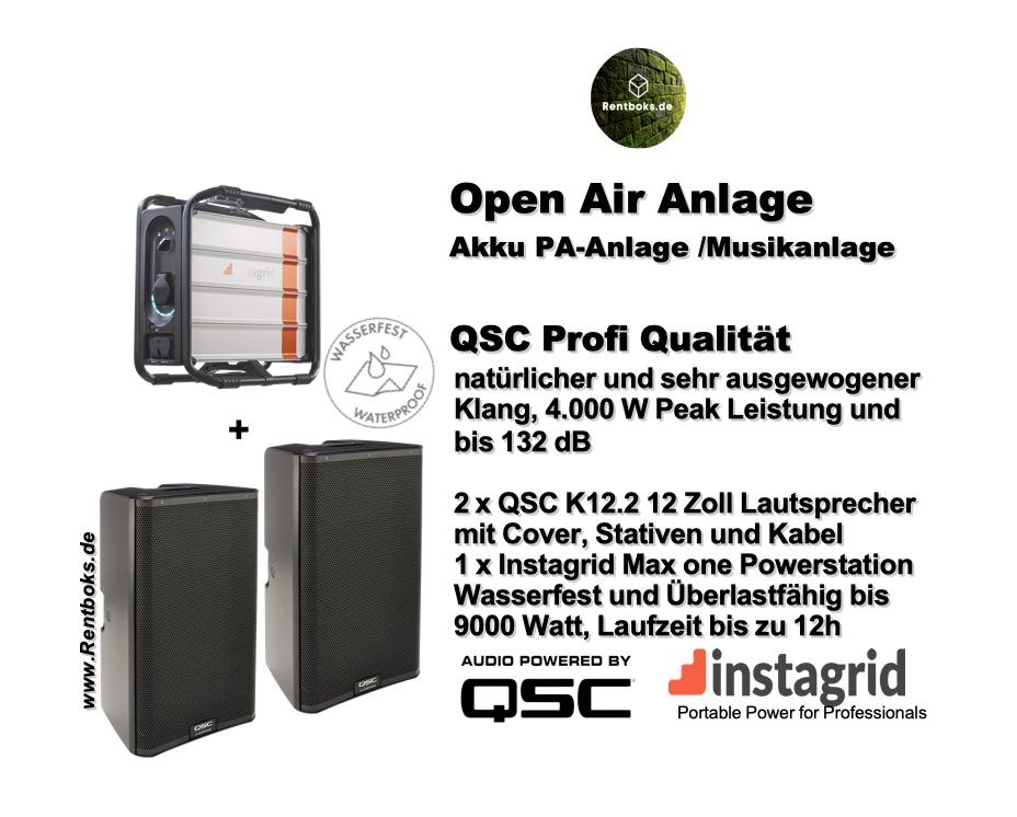 Akku Musikanlage mieten bei Rentboks – Party-Sound