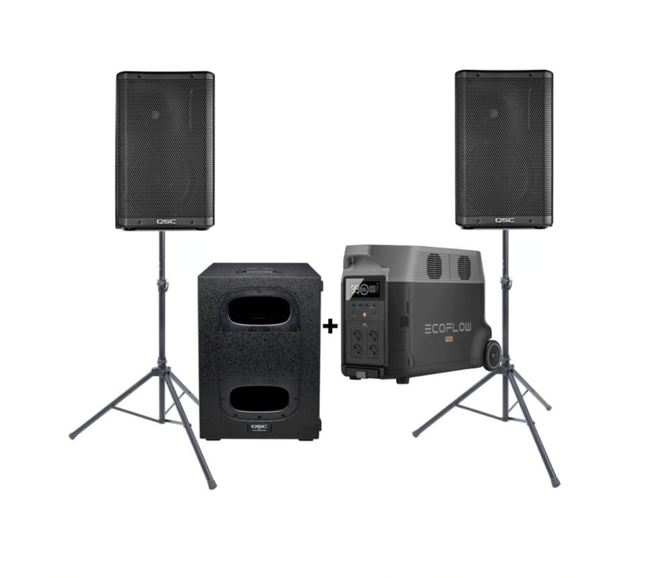 Akku PA Anlage QSC Subset 1 Soundboks 3 4 mieten bei Rentboks