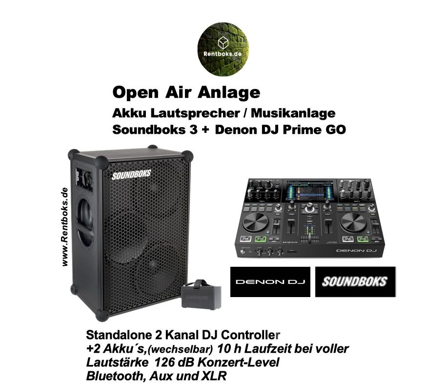 Soundboks 3 4 DJ Controller Musikanlage mieten bei Rentboks – 3