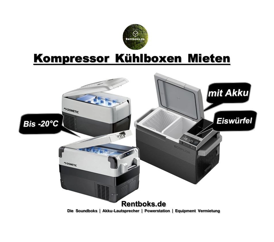 Kühlbox Dometic Akku Ecoflow Kühlschrank mieten bei Rentboks
