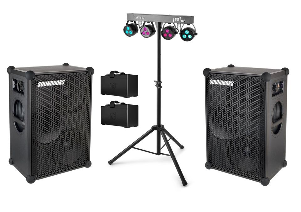 2 Soundboks 3 o 4 Lichtset Musikanlage mieten bei Rentboks