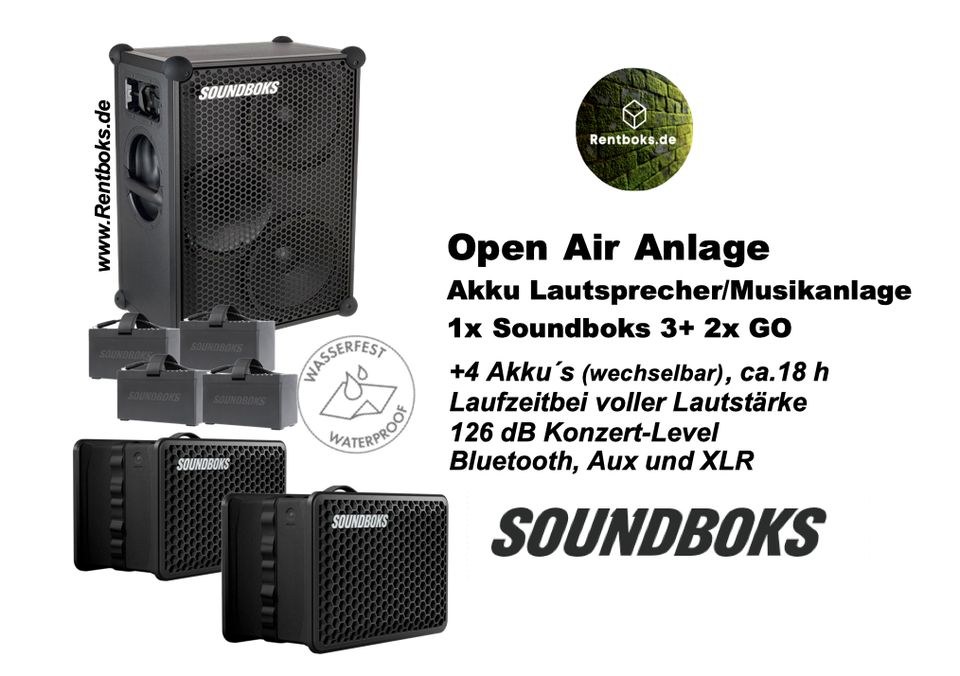 Soundboks 3 4 2 x Go Musikanlage mieten bei Rentboks – Party-Sound