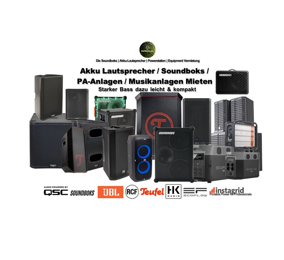 Musikanlage mieten bei Rentboks – Party-Sound