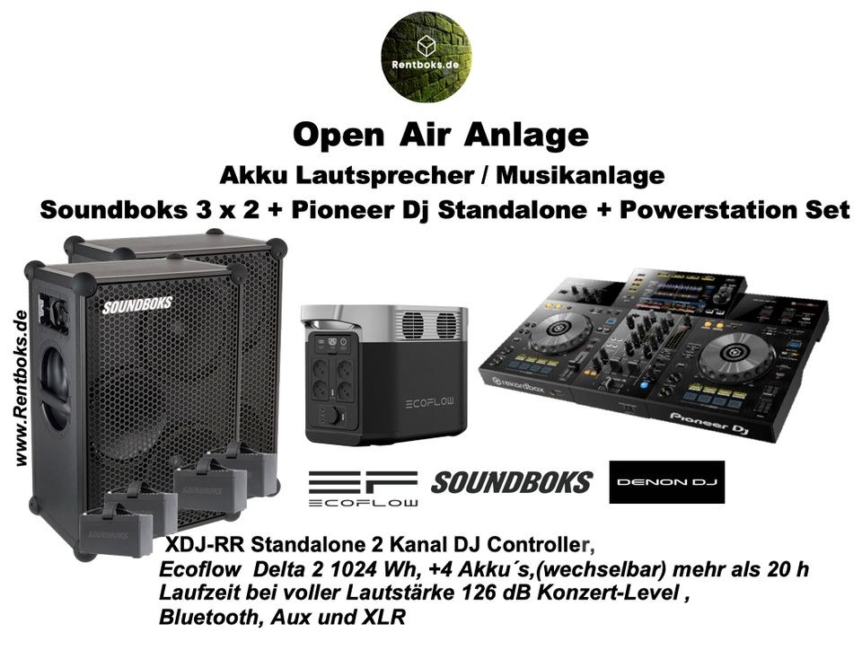 Soundboks+DJ Controller Pioneer Powerstation mieten bei Rentboks