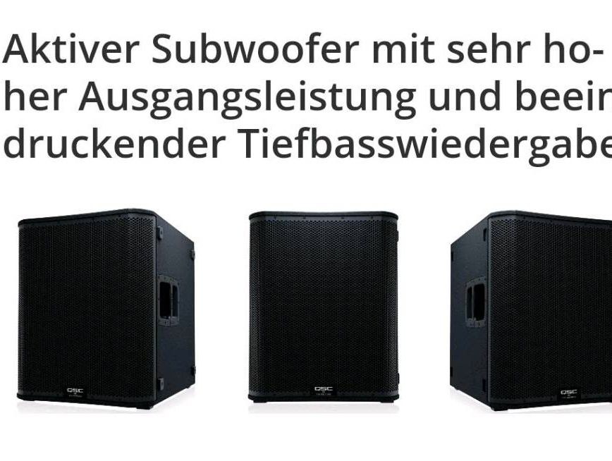 3600 Watt Subwoofer QSC PA Lautsprecher mieten bei Rentboks – 2