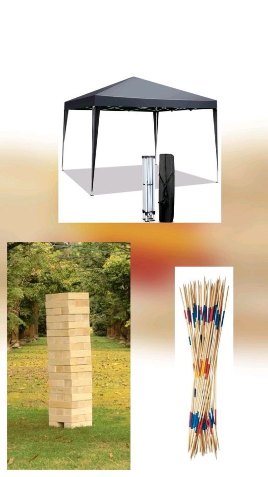 Pavillon 3x3m Jenga XXL Mikado mieten bei NTVERMIETUNG – Spiel & Spaß