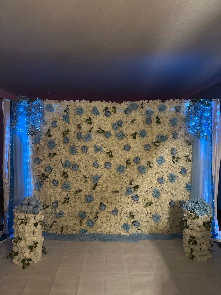 Blumenwand Fotowand Hintergrund Flowerwall N mieten in Nersingen – 2