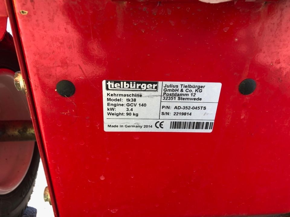 Kehrmaschine TK38 1m Arbeitsbreite Zubehör mieten in Alzey – 3
