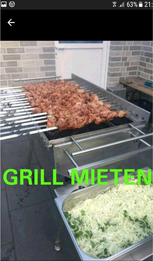 Grill N Spießgrill Mangal Schaschlik Spieße BBQ mieten bei AK Verleih