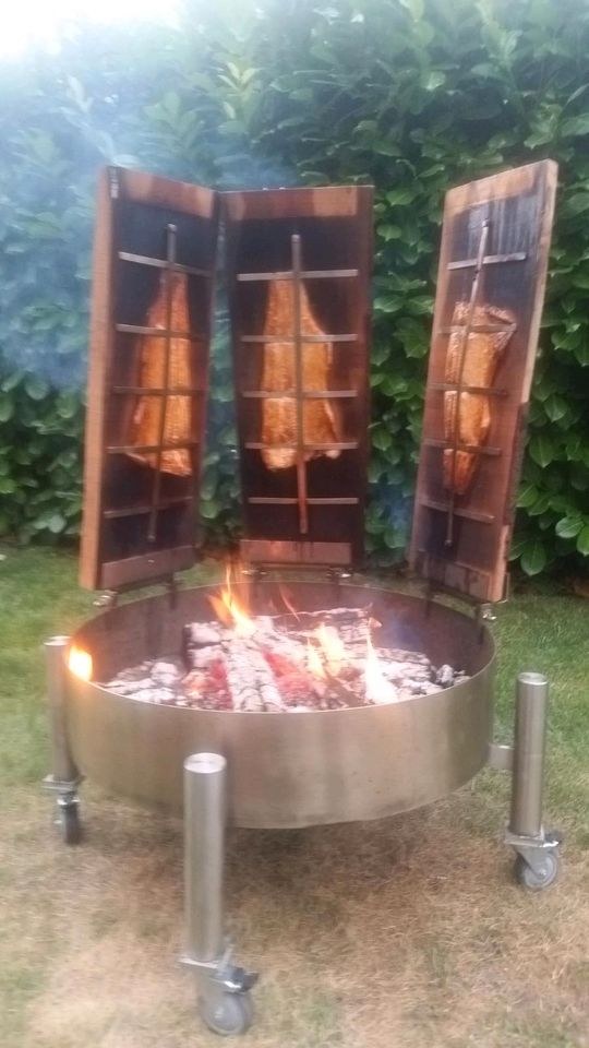 Grill N Flammlachs Feuerlachs Lachsgrill mieten bei AK Verleih