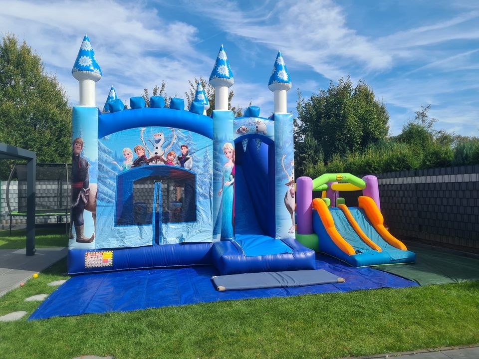 Frozen Hüpfburg Anna Elsa Schloss Rutsche mieten bei L&A Eventservice – 3
