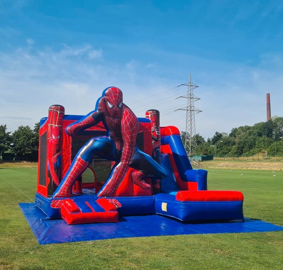 Spiderman Superhelden Hüpfburg Rutsche mieten bei L&A Eventservice – 2